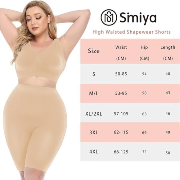 Women’s High Waisted Body Shaper Shorts Shapewear - Picture 5 of 9